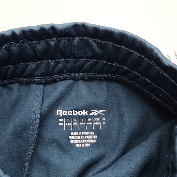Reebok Youth Girls 2 Pc Set Matching Hoodie Sweatpants Hoops  Blue Teal Sz 4-5YA - Picture 6 of 10